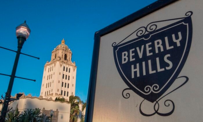 View of the Beverly Hills City Hall in Beverly Hills, Calif., on Aug. 29, 2019. (Mark Ralston/AFP via Getty Images)